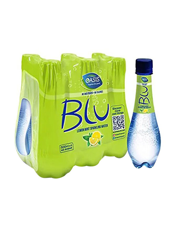 

Blu Lemon & Mint Sparkling Water, 6 Bottle x 500ml