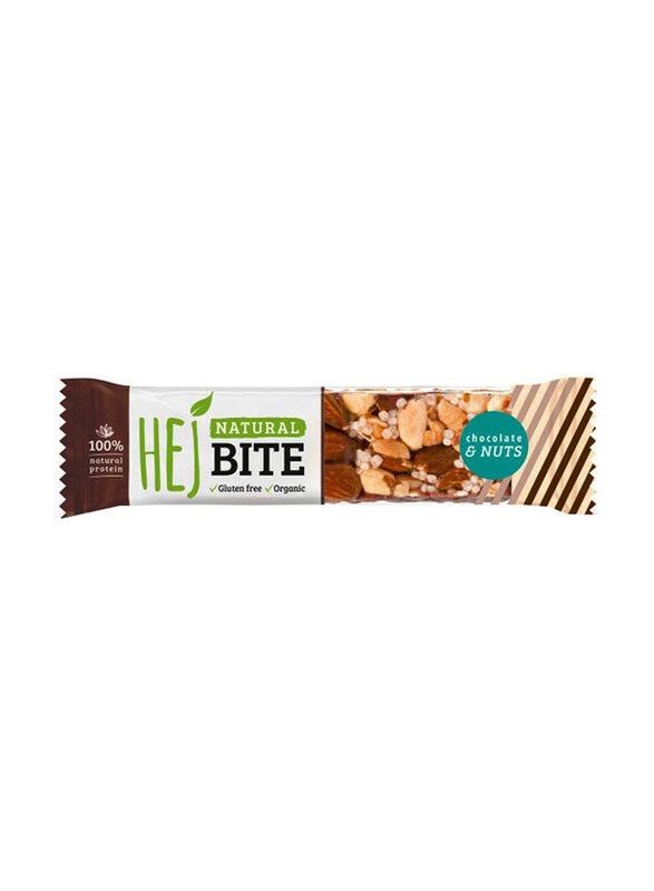 

Hej Organic Natural Bite Chocolate & Nuts Bar, 40g