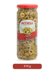 Acorsa Sliced Green Olives Pickles, 470g