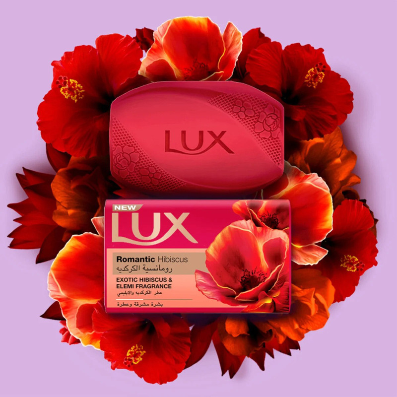 Lux Romantic Hibiscus Soap Bar, 1Bar, 170gm