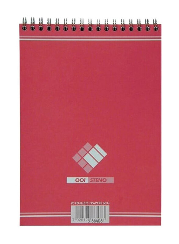 

Oxford Spiral Notepad, 180 Sheets, A5 Size, Red