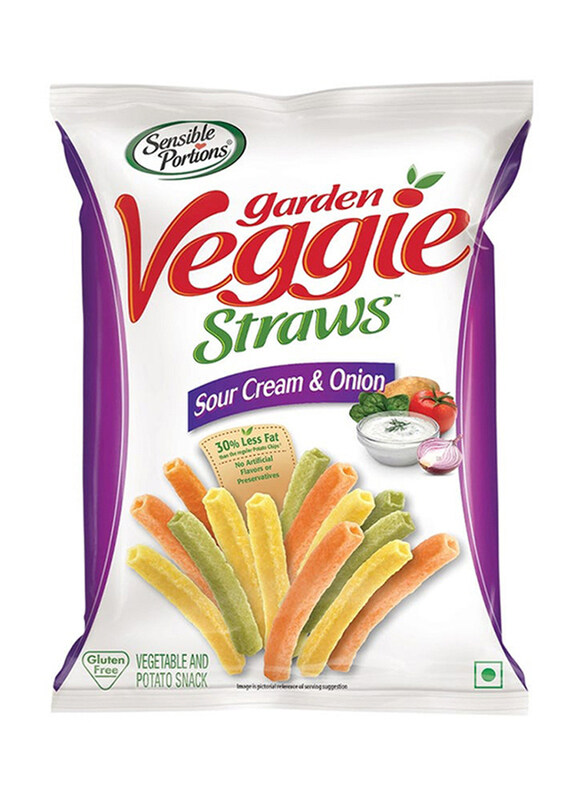 

Sensible Portions Garden Veggie Straws Sour Cream And Onion Chips, 120g