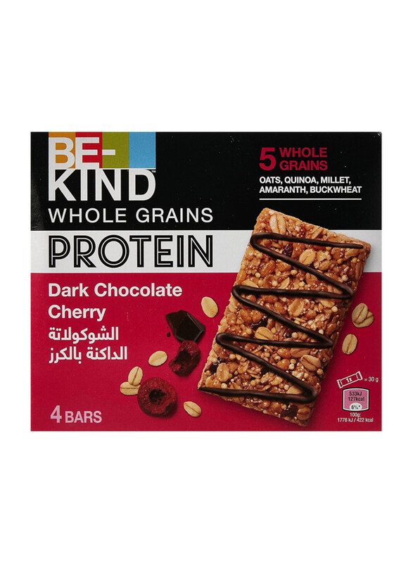 

Be Kind Cherry Whole Grain Dark Chocolate Protein Bar, 4 x 30g