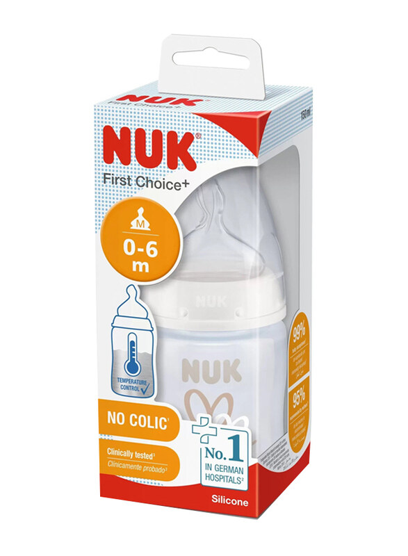 Nuk Anti-Colic First Choice Plus Polypropylene Bottle, 150ml