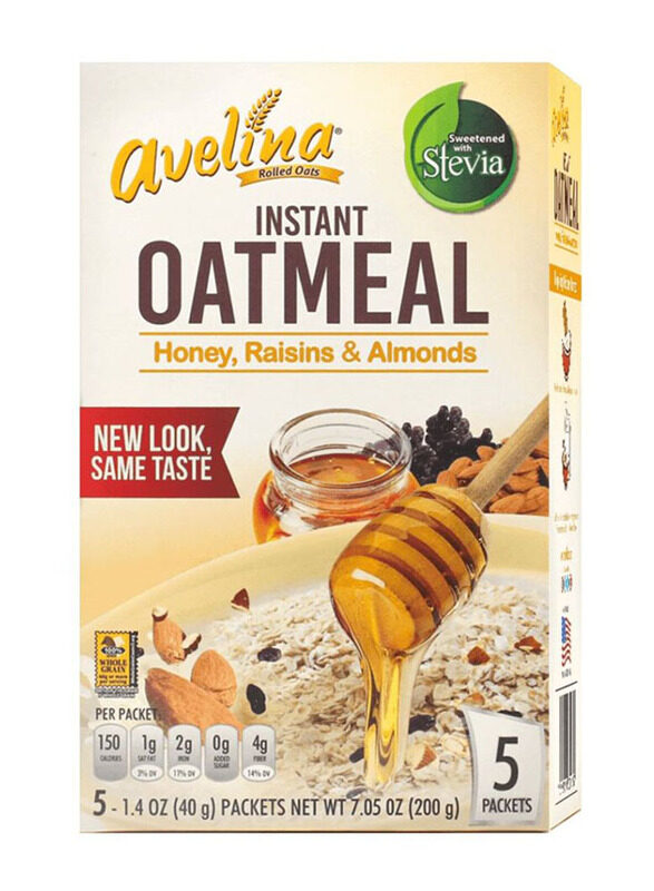 

Avelina Honey, Raisins & Almonds Stevia Oats, 200g