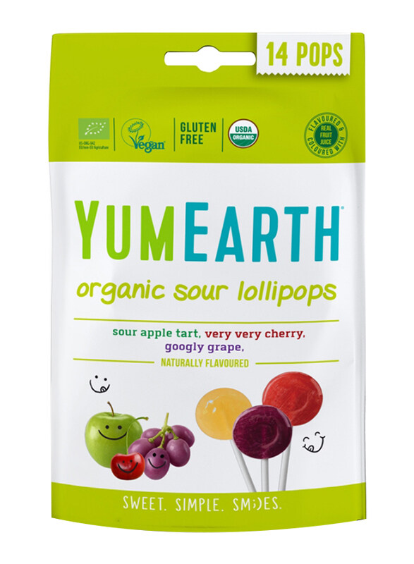 

YumEarth Organic Sour Fruit Lollipops, 14 x 85g