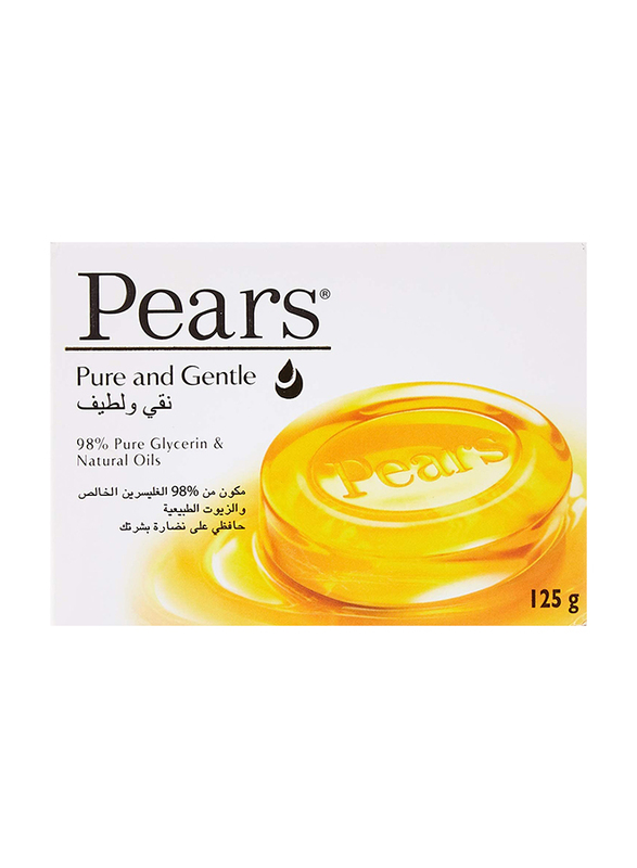 Pears Pure & Gentle with Natural Oils Soap Bar, 12 x 125gm