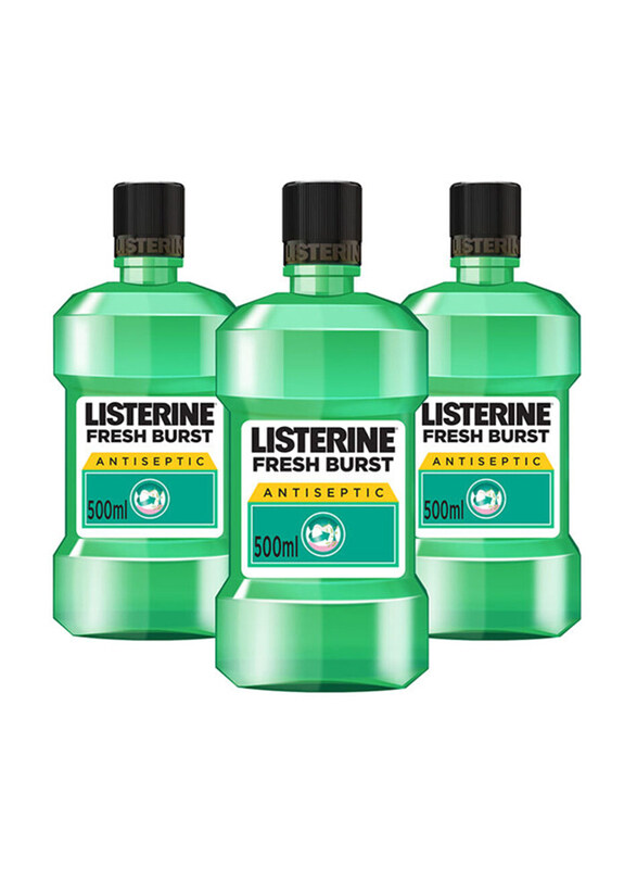 

Listerine Freshburst Mouthwash, 500ml, 3 Pieces