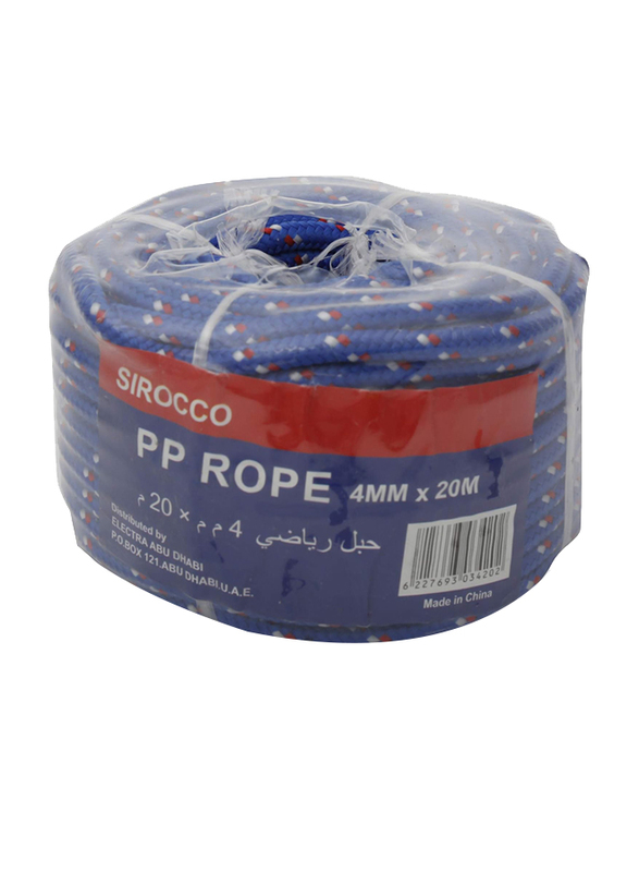 Sirocco PP Rope, 4mmx20m, Blue