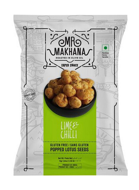 

Mr. Makhana Mr Makhana Lime & Chilli Snacks, 75g