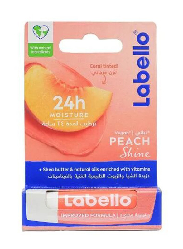 

Labello Peach Shine Lip Balm, 4.8gm