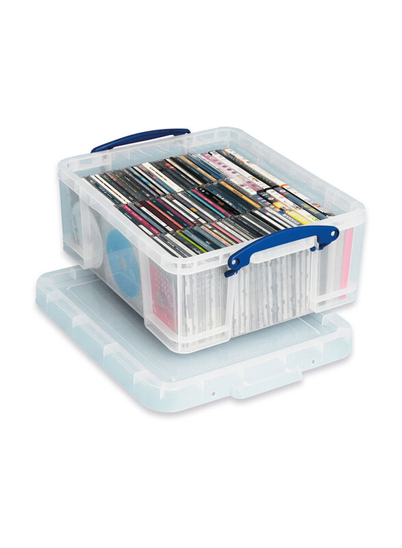 

Really Useful Useful Plastic Storage Box, 18 Litters, Clear