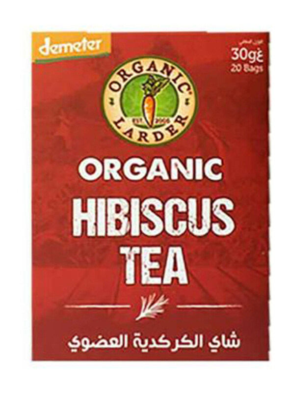 

Organic Larder Hibiscus Tea Bags, 30g