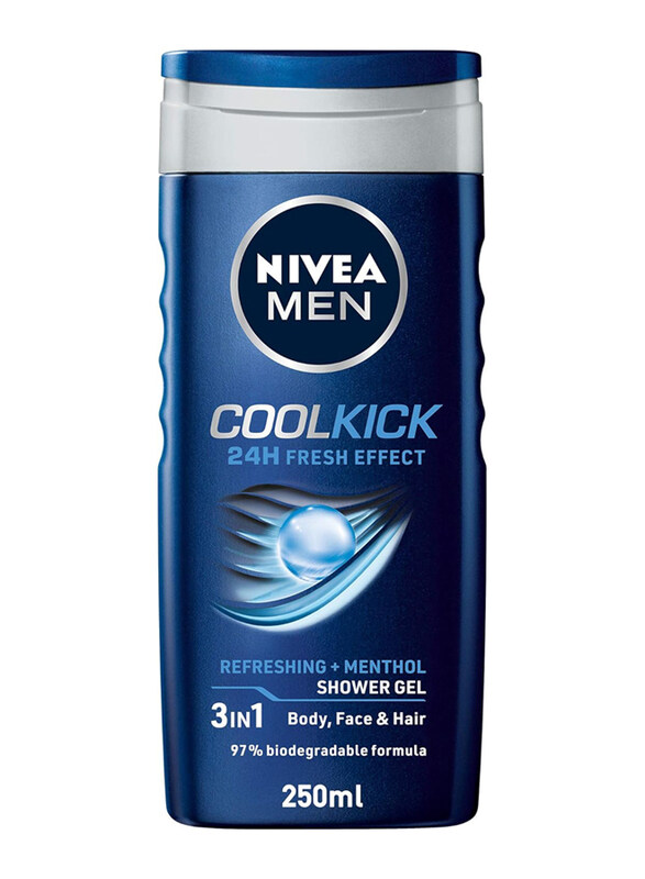 

Nivea Men Cool Kick 3-in-1 Shower Gel, 250ml