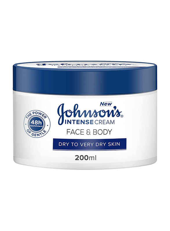 Johnson's Intense Face & Body Cream, 200ml