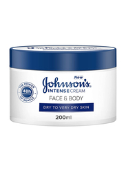 Johnson's Intense Face & Body Cream, 200ml