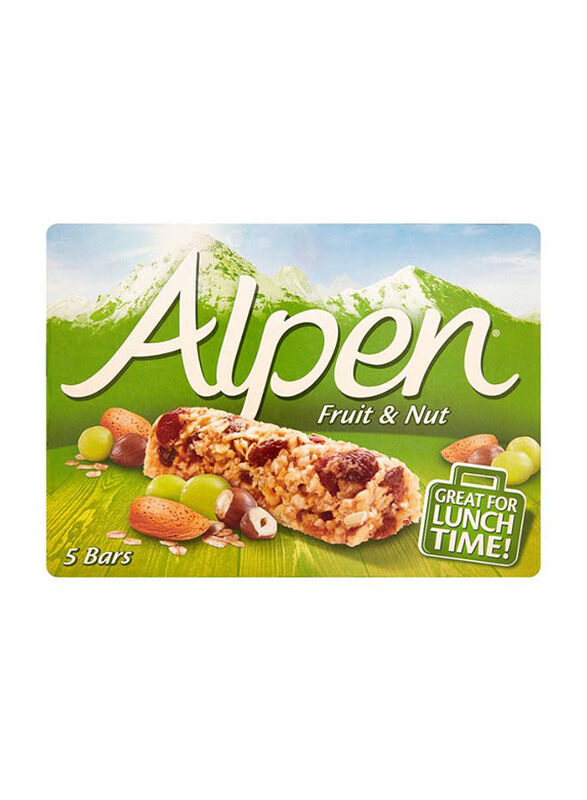 

Alpen Fruit & Nut Bars, 5 x 140g