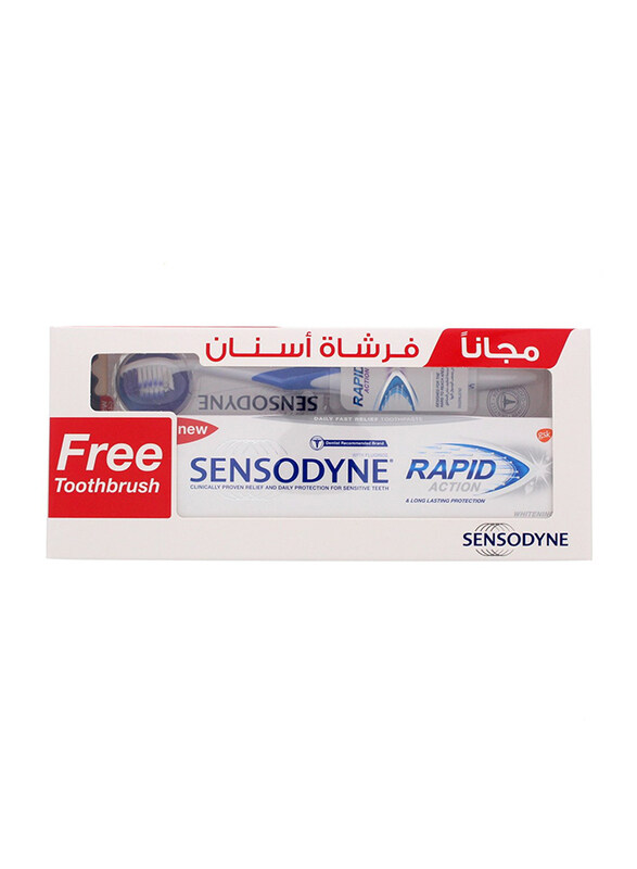 

Sensodyne Rapid Action Toothpaste with Toothbrush, 75ml