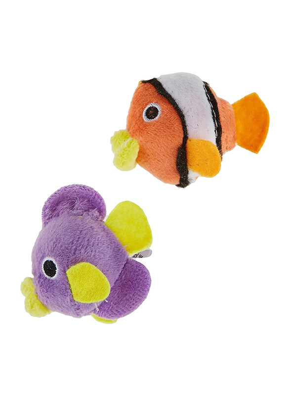 

Pawise Fish Cat Toy, Set of 2, Multicolour