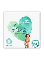 Pampers Pure Protection Diapers, Size 5, 11+ kg, 24 Count