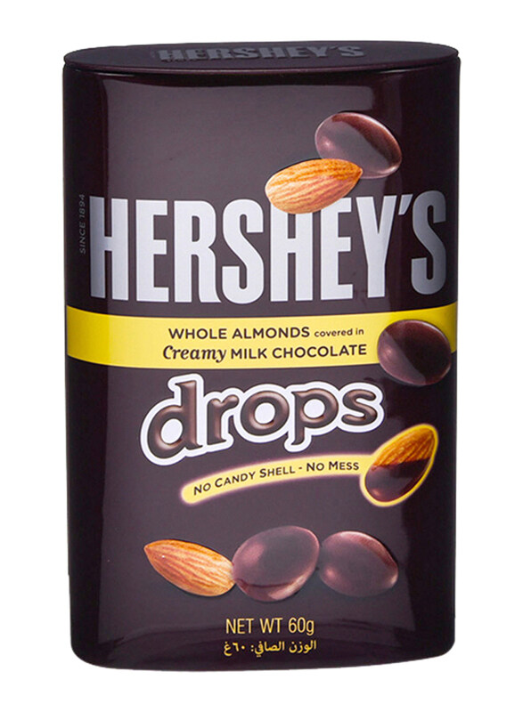 

Hershey's Drops Whole Almonds Covered in Creamy Milk Chocolate, 60g
