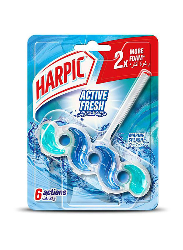 Harpic Active Fresh 2X More Foam Marine Splash, 35g