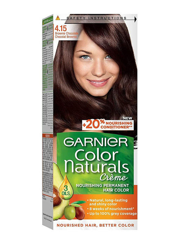 

Garnier Color Naturals Creme Hair Color, 112ml, 4.15 Brownie Chocolate