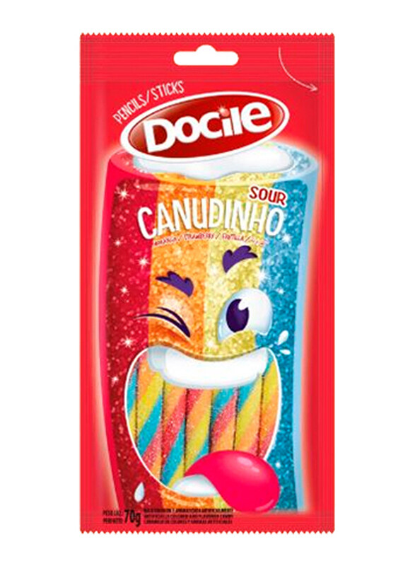 

Docile Sour Mix Canudinho Jelly Sticks, 70g