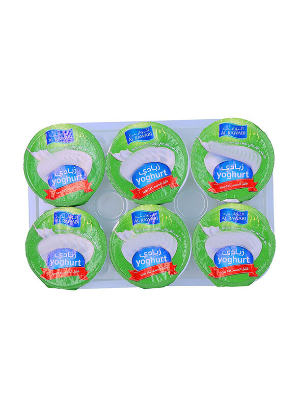 

Al Rawabi Low Fat Yoghurt, 6 x 90g