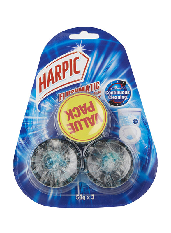 

Harpic Flushmatic Automatic Toilet Cleanser Blocks, 3 Blocks x 50g