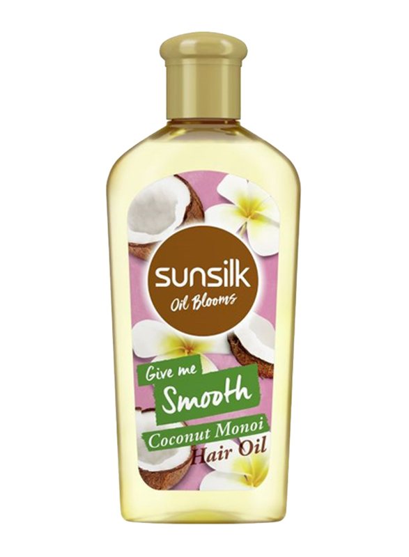 Sunsilk Oil Blooms Give Me Smooth Hair Coconut Monoi Oil for Frizzy Hair, 250ml