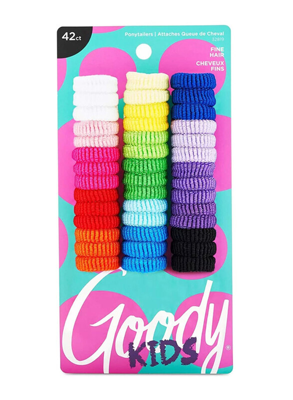 

Goody Girls Ouchless Tiny Terry Ponytailer, 42 Pieces, Assorted