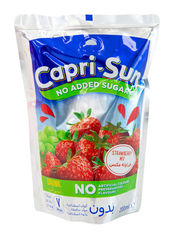 

Capri Sun No Added Sugar Strawberry Juice, 200ml