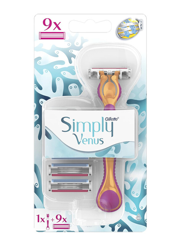 

Gillette Simply Venus 3-in-1 Hybrid Razor, 6 + 3 Count, Set