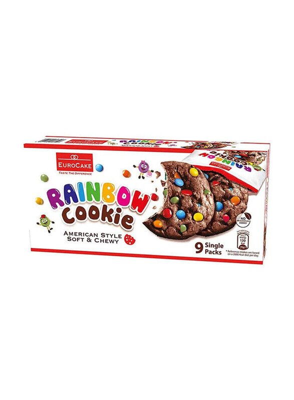 

Eurocake Rainbow American Style Soft & Chewy Cookie Multipack, 234g