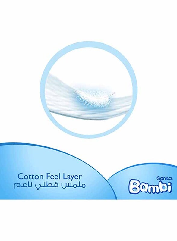 Sanita Bambi New Born Baby Diapers, Size 1, 2-4 Kg, 19 Counts