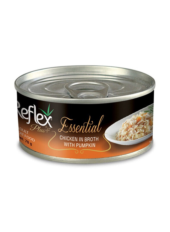 

Reflex Plus Essential Chicken in Broth with Pumkin Wet Cat Food, 70g