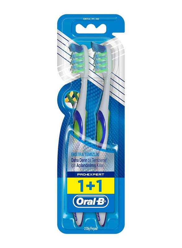 

Oral B Pro Expert 3D Clean Toothbrush, 2 Pieces