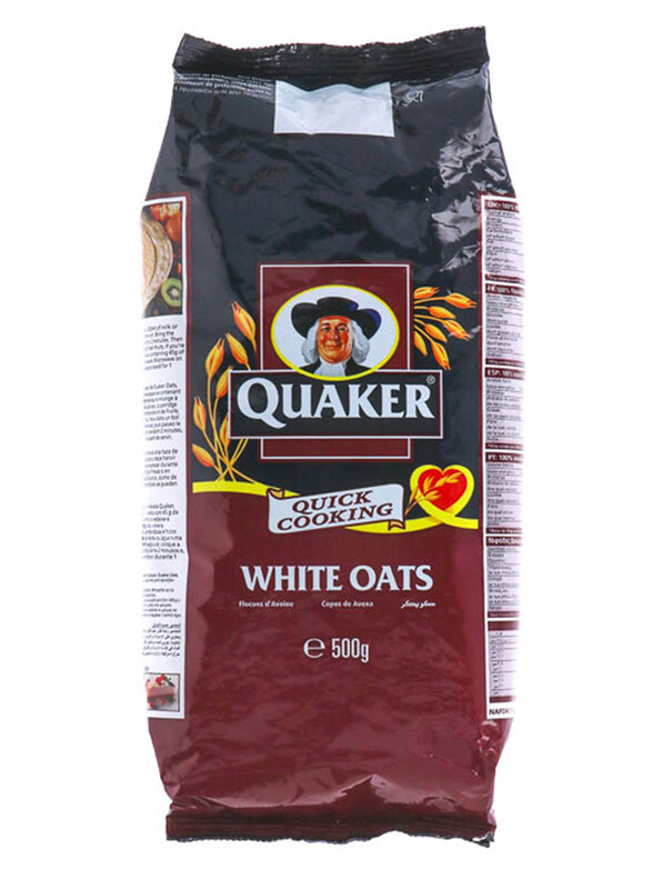 

Quaker Quick Cooking White Oats Foil Bags, 500g