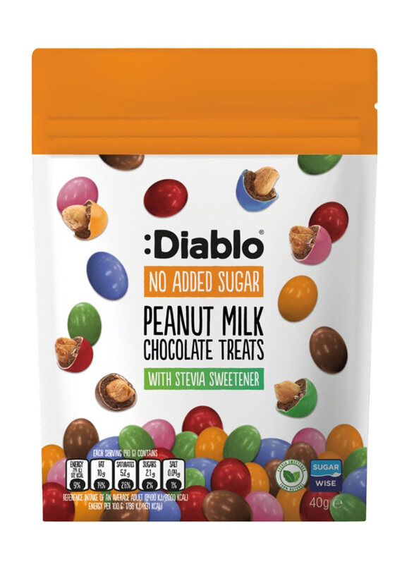 

Diablo No Added Sugar Peanut Milk Chocolate Treats, 40g