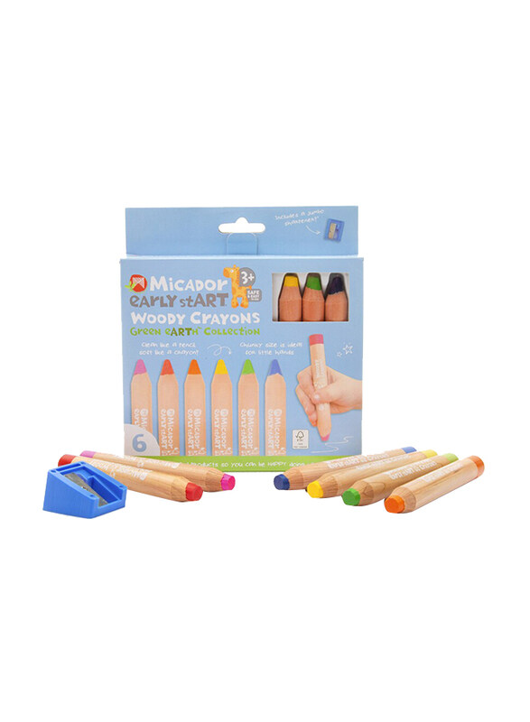 

Micador Early Start Woody Crayons, 6 Piece, Multicolour