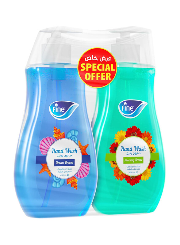 

Fine Ocean + Morning Breeze Hand Wash, 2 x 450ml