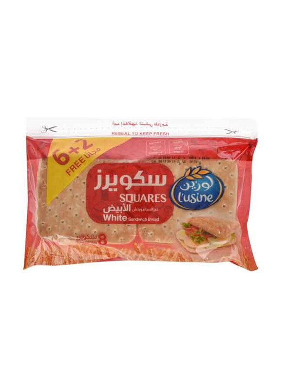 

Lusine White Sandwich Bread Square, 336g