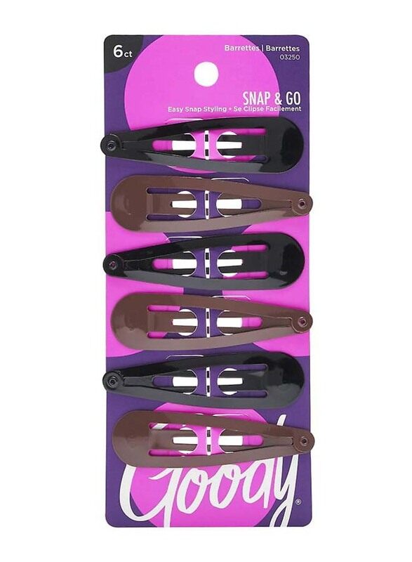 

Goody Classic Med Sandswirl Contour Clip, 6 Pieces