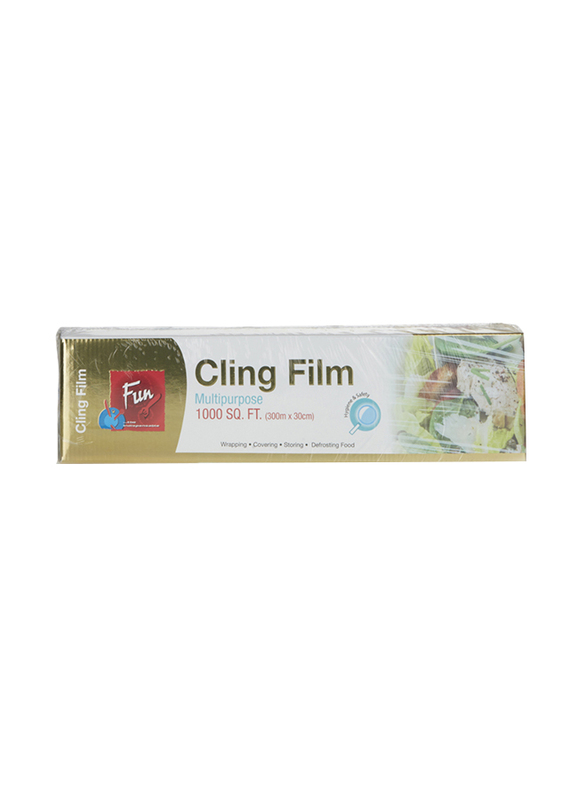 Fun Big Cling Film Wrapper, 300m x 30cm, 1000 sq.Ft