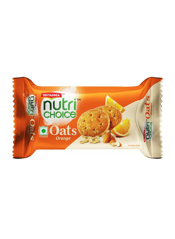 

Britannia Nutri Choice Oats Orange Cookies, 75g