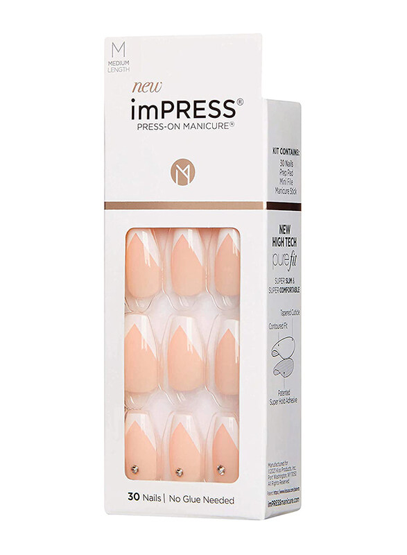 Kiss imPRESS False Nails, KIMM04C, So French