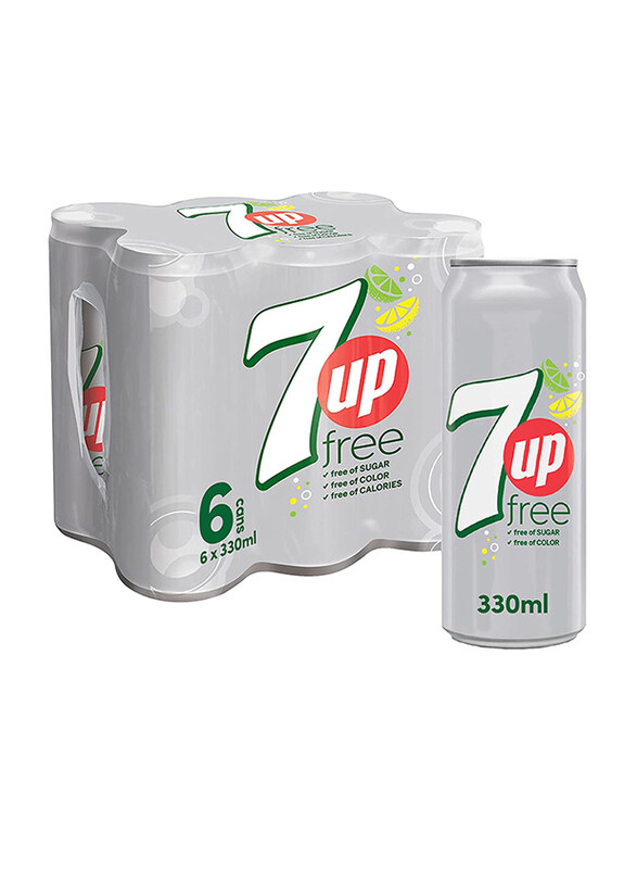 

7Up Free Soft Drink, 6 Cans x 330ml