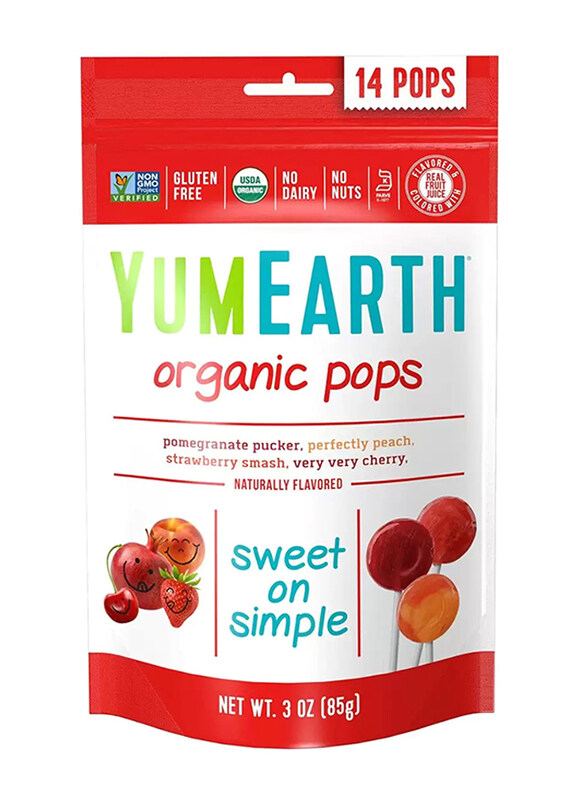 

Yum Earth Organic Fruit Lollipops, 85g