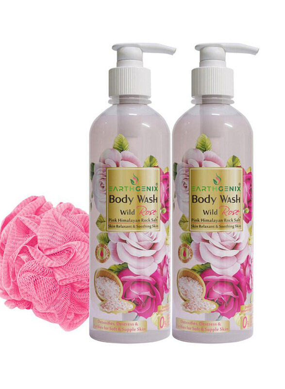 

Earthgenix Wild Rose Body Wash, 2x500ml